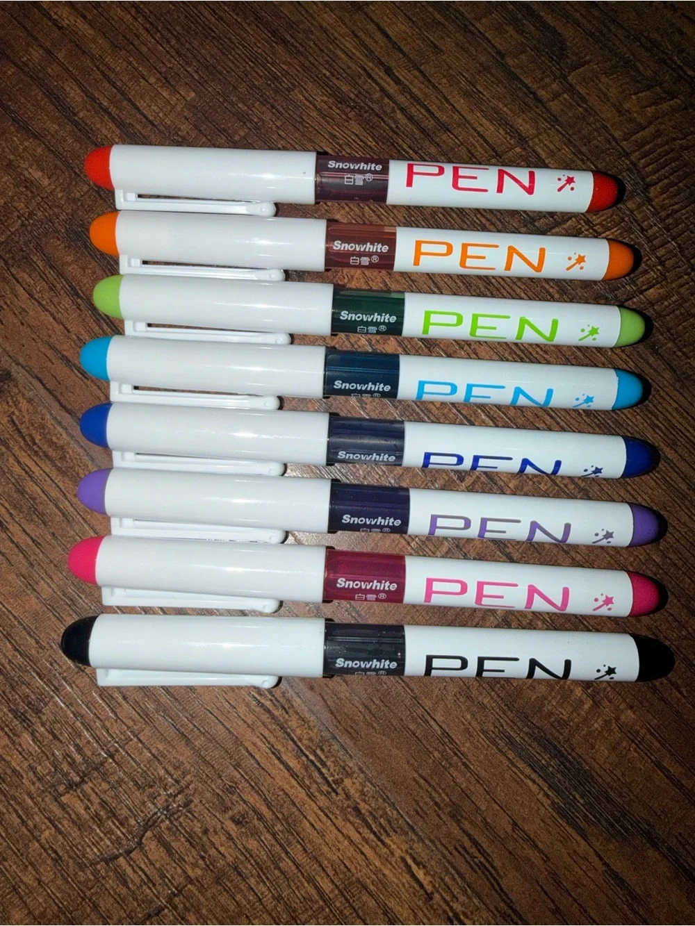 8 Assorted Color Extra Fine Steel Tip Fountain Pens